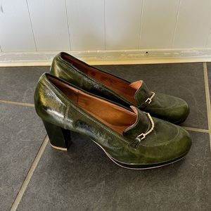 Vintage Green Gucci-Style Heels